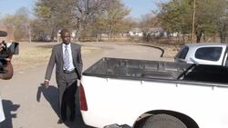 Theo Bronkhorst outside Hwange Magistrate Courts News Clip