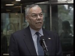 US Secy of State on Saddam capture award, Liberia News Clip