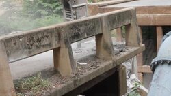 Destroyed roads, bridges Stock Footage