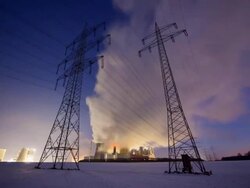 Dolly: Power station Stock Footage