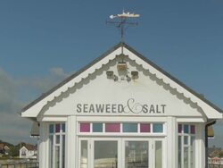 Southwold Pier,Shop,MS,ZO Stock Footage