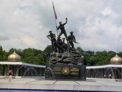 ZI National Monument, a war memorial / Kuala Lumpur, Malaysia Stock Footage