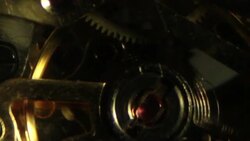 Clock Detail - Inside Slow Motion D Stock Footage