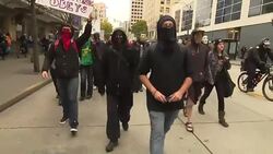 CLEAN : Seattle protesters take to streets for anti establishment march News Clip