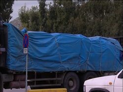 Customs officers strike; pix of port, queues for petrol News Clip