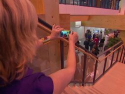 People filming Royal visit on smartphones and tablets News Clip