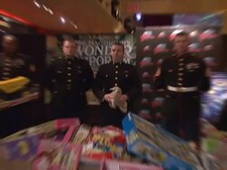 'Mr Magorium's Wonder Emporium' Toys for Tots Record Breaking Weigh-In Stock Footage