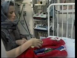 Iraqi baby girl arrives for operation to cure congenital heart problem News Clip
