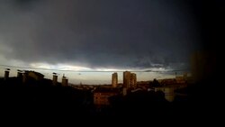 Traffic Chaos at rainy day - Changing Light Stock Footage