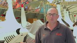 As global automakers vie to bring the first flying car to market, Czech pilot Pavel Brezina is trying a different tack: instead of creating a car that flies, he has made a 'GyroDrive' -- a mini helicopter you can drive. News Clip