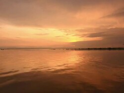 Dramatic sunset Stock Footage