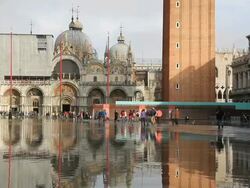 St Mark's Square Venice, Underwater Stock Footage