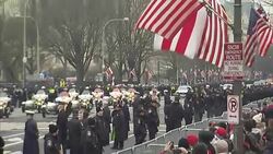 Presidential Motorcade Drives Towards U.S. Capitol News Clip