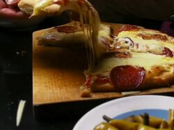 Pizza slice Stock Footage