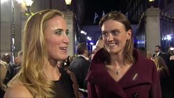 Helen Glover & Heather Stanning at Pride of Britai News Clip