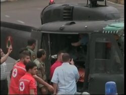Injured soldier evacuated by helicopter News Clip