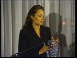 Tearful Angelina Jolie receives award for her work with the UN News Clip