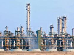 Smoke from Industry generator at Oil Refinery Plant Stock Footage