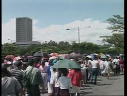 NICARAGUA: ARRIVAL OF 120 JAPANESE "MOONIE" MISSIONARIES News Clip