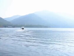 long-tailed boat Stock Footage
