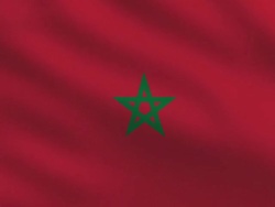 Moroccan flag Stock Footage