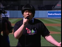 YouTube sensation sings at Dodger Stadium News Clip