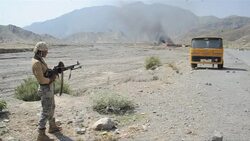 CLEAN :Afghan Taliban attack US base near Pakistan News Clip