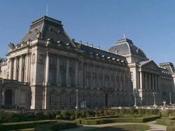 MS View of Royal palace / Brussels, Belgium Stock Footage