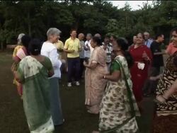 Laughter yoga gaining rapid worldwide popularity News Clip