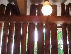 Light fence roof. Stock Footage