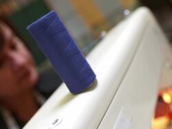 HD: Fashion Designer Using Sewing Machine Stock Footage