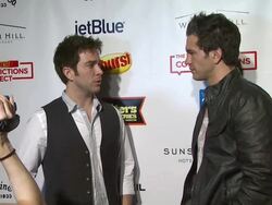 Ty Bentil and Andy Grammer at the Starburst Presents Songwriters Music Series To Benefit The VH1 Save The Music Foundation at West Hollywood CA. (Footage by WireImage Video/Getty Images Entertainment Video) Stock Footage