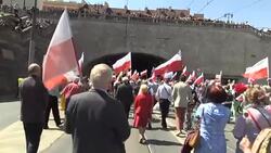 CLEAN : Ultra nationalist Poles hold counter protest News Clip