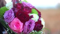 Bride's Bouquet Stock Footage