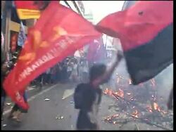 Several thousand protest against President Arroyo News Clip