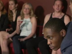man shooting pool at nightclub Stock Footage