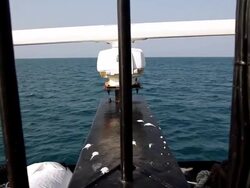 CU POV Shot of Radar on trawler / Northern Territory, Australia Stock Footage