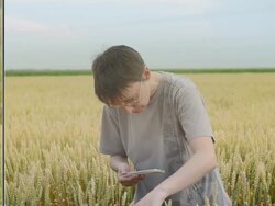 Agronomist Stock Footage