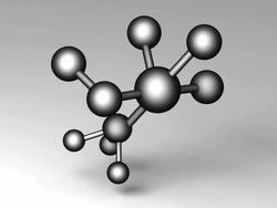 Black molecule Stock Footage