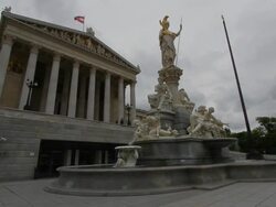 Vienna Parliament Stock Footage