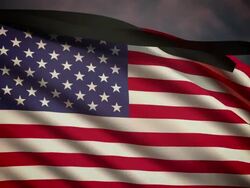 Memorial flag of USA Stock Footage