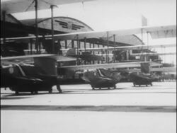 General Mitchell argues for American Air Force division Stock Footage