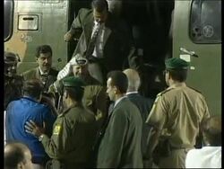 Jordan - Arafat meets Hussein for talks News Clip