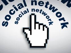 Social Network Graphic Stock Footage