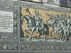 MS Shot of Furstenzug, Augustus-Strabe / Dresden, Saxony, Germany Stock Footage