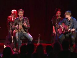 PERFORMANCE: Matthew Morrison at the Starburst Presents Songwriters Music Series To Benefit The VH1 Save The Music Foundation With Matthew Morrison at New York NY.  Stock Footage