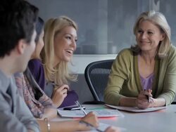 MS PAN Creative business meeting /  New York City, New York, USA Stock Footage