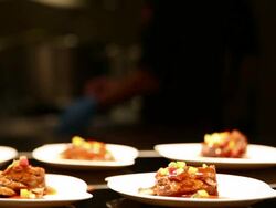 HD: Chef cooking background Stock Footage