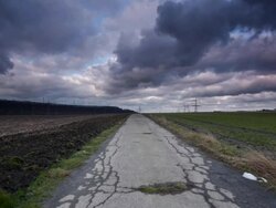 Abandoned Road Stock Footage