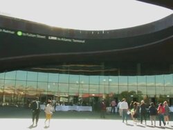 Barclays Center ribbon cutting ceremony Stock Footage